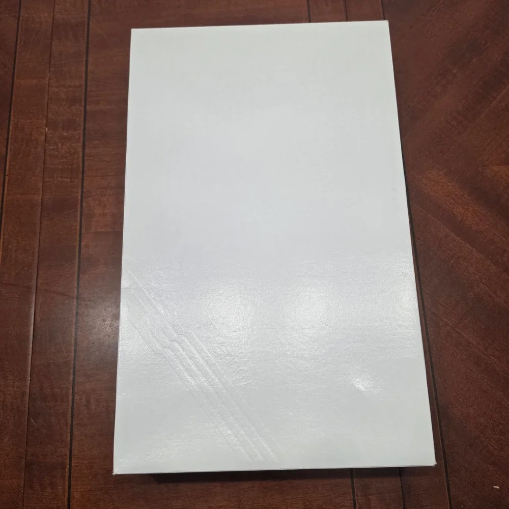 Lot of 5 JCPenney Gift Boxes White Large Apparel Size Glossy Cardboard Foldable